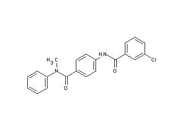 3-chloro-N-(4-{[methyl(phenyl)amino]carbonyl}phenyl)benzamide