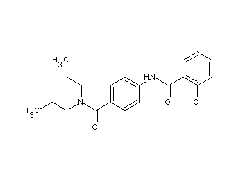 2-chloro-N-{4-[(dipropylamino)carbonyl]phenyl}benzamide