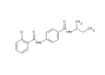N-{4-[(sec-butylamino)carbonyl]phenyl}-2-chlorobenzamide