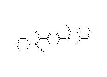 2-chloro-N-(4-{[methyl(phenyl)amino]carbonyl}phenyl)benzamide