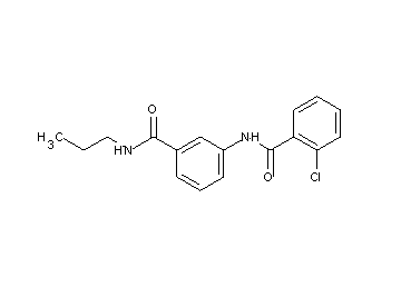2-chloro-N-{3-[(propylamino)carbonyl]phenyl}benzamide