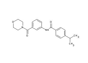 4-isopropyl-N-[3-(4-morpholinylcarbonyl)phenyl]benzamide