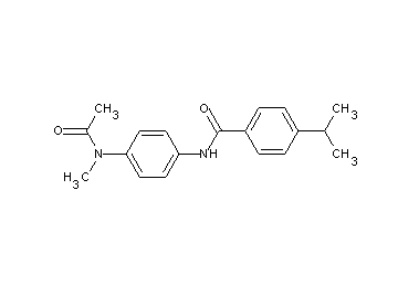 N-{4-[acetyl(methyl)amino]phenyl}-4-isopropylbenzamide