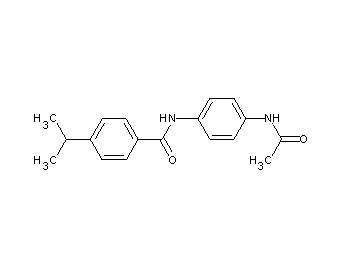 N-[4-(acetylamino)phenyl]-4-isopropylbenzamide