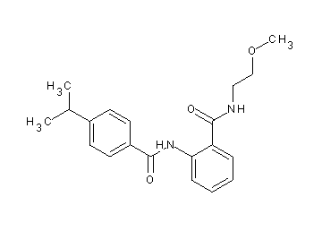 2-[(4-isopropylbenzoyl)amino]-N-(2-methoxyethyl)benzamide