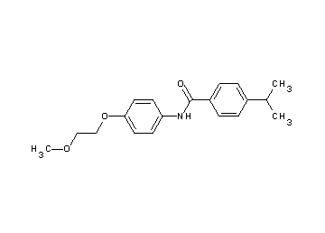 4-isopropyl-N-[4-(2-methoxyethoxy)phenyl]benzamide