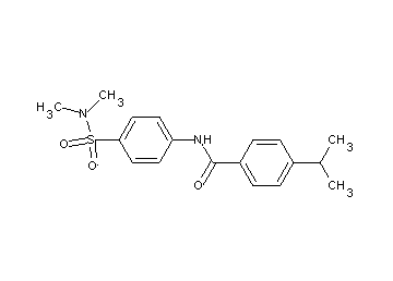 N-{4-[(dimethylamino)sulfonyl]phenyl}-4-isopropylbenzamide