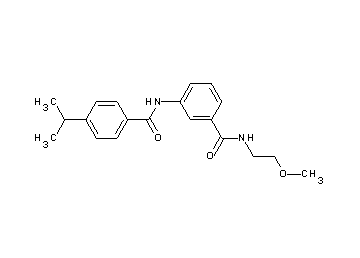 3-[(4-isopropylbenzoyl)amino]-N-(2-methoxyethyl)benzamide