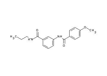 3-[(4-methoxybenzoyl)amino]-N-propylbenzamide