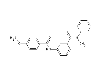 3-[(4-methoxybenzoyl)amino]-N-methyl-N-phenylbenzamide - Click Image to Close