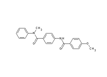 4-methoxy-N-(4-{[methyl(phenyl)amino]carbonyl}phenyl)benzamide