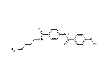 4-methoxy-N-(4-{[(3-methoxypropyl)amino]carbonyl}phenyl)benzamide