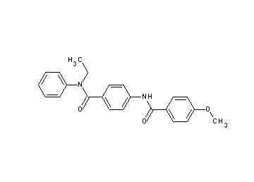 N-(4-{[ethyl(phenyl)amino]carbonyl}phenyl)-4-methoxybenzamide