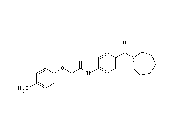 N-[4-(1-azepanylcarbonyl)phenyl]-2-(4-methylphenoxy)acetamide - Click Image to Close