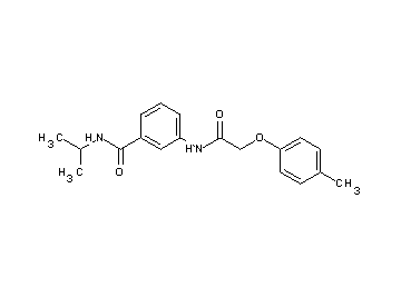 N-isopropyl-3-{[(4-methylphenoxy)acetyl]amino}benzamide - Click Image to Close