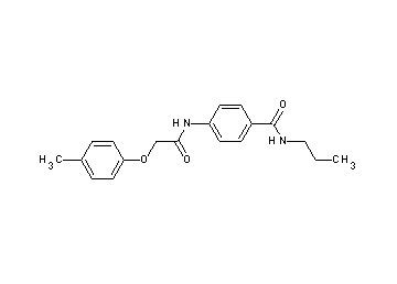 4-{[(4-methylphenoxy)acetyl]amino}-N-propylbenzamide