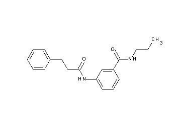 3-[(3-phenylpropanoyl)amino]-N-propylbenzamide
