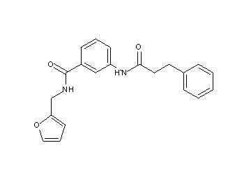 N-(2-furylmethyl)-3-[(3-phenylpropanoyl)amino]benzamide