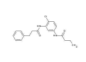 N-{4-chloro-3-[(3-phenylpropanoyl)amino]phenyl}butanamide