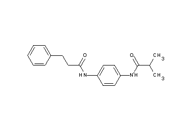 2-methyl-N-{4-[(3-phenylpropanoyl)amino]phenyl}propanamide