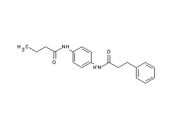 N-{4-[(3-phenylpropanoyl)amino]phenyl}butanamide