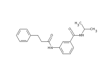 N-isopropyl-3-[(3-phenylpropanoyl)amino]benzamide