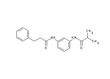2-methyl-N-{3-[(3-phenylpropanoyl)amino]phenyl}propanamide