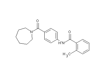 N-[4-(1-azepanylcarbonyl)phenyl]-2-methylbenzamide
