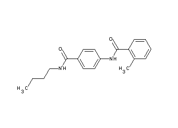 N-{4-[(butylamino)carbonyl]phenyl}-2-methylbenzamide