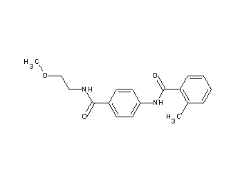 N-(4-{[(2-methoxyethyl)amino]carbonyl}phenyl)-2-methylbenzamide