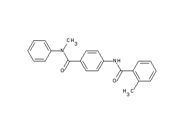 2-methyl-N-(4-{[methyl(phenyl)amino]carbonyl}phenyl)benzamide