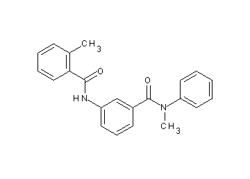 2-methyl-N-(3-{[methyl(phenyl)amino]carbonyl}phenyl)benzamide