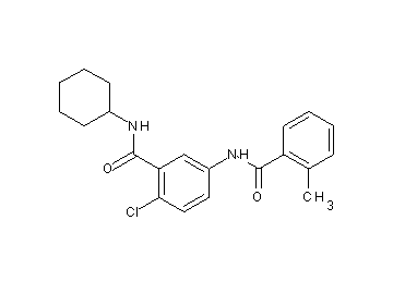 2-chloro-N-cyclohexyl-5-[(2-methylbenzoyl)amino]benzamide