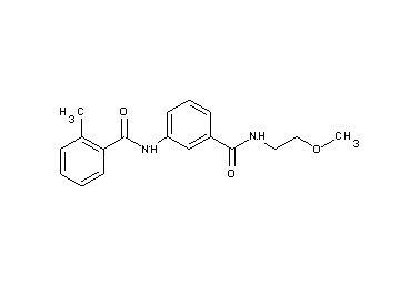 N-(3-{[(2-methoxyethyl)amino]carbonyl}phenyl)-2-methylbenzamide