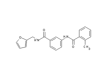 N-(3-{[(2-furylmethyl)amino]carbonyl}phenyl)-2-methylbenzamide