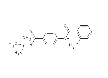 N-{4-[(tert-butylamino)carbonyl]phenyl}-2-methylbenzamide