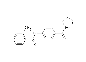2-methyl-N-[4-(1-pyrrolidinylcarbonyl)phenyl]benzamide