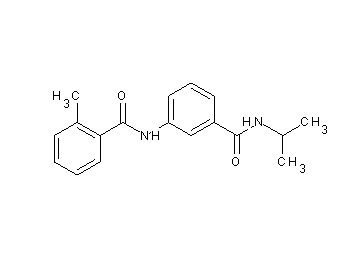 N-{3-[(isopropylamino)carbonyl]phenyl}-2-methylbenzamide - Click Image to Close