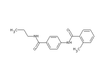 2-methyl-N-{4-[(propylamino)carbonyl]phenyl}benzamide