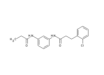 3-(2-chlorophenyl)-N-[3-(propionylamino)phenyl]propanamide