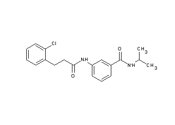 3-{[3-(2-chlorophenyl)propanoyl]amino}-N-isopropylbenzamide