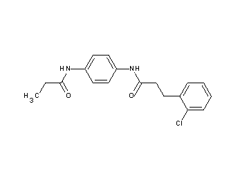 3-(2-chlorophenyl)-N-[4-(propionylamino)phenyl]propanamide