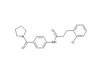 3-(2-chlorophenyl)-N-[4-(1-pyrrolidinylcarbonyl)phenyl]propanamide
