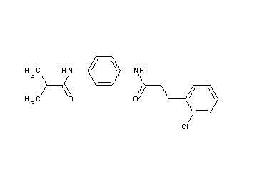 N-(4-{[3-(2-chlorophenyl)propanoyl]amino}phenyl)-2-methylpropanamide
