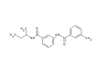 N-{3-[(sec-butylamino)carbonyl]phenyl}-3-methylbenzamide