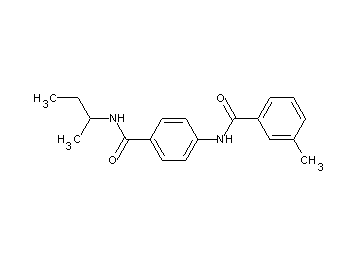N-{4-[(sec-butylamino)carbonyl]phenyl}-3-methylbenzamide