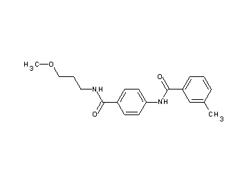 N-(4-{[(3-methoxypropyl)amino]carbonyl}phenyl)-3-methylbenzamide