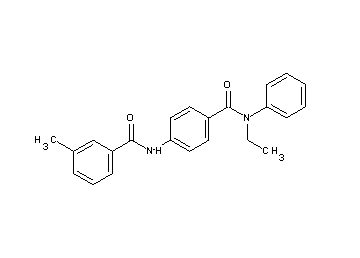 N-(4-{[ethyl(phenyl)amino]carbonyl}phenyl)-3-methylbenzamide