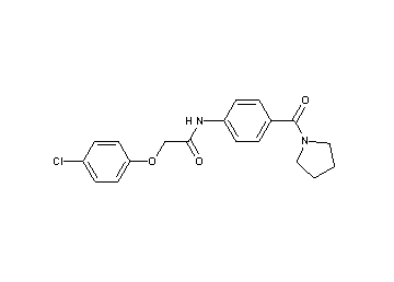 2-(4-chlorophenoxy)-N-[4-(1-pyrrolidinylcarbonyl)phenyl]acetamide