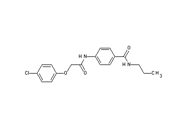 4-{[(4-chlorophenoxy)acetyl]amino}-N-propylbenzamide